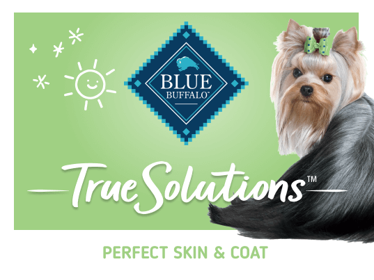blue true solutions perfect skin & coat care dog wet food