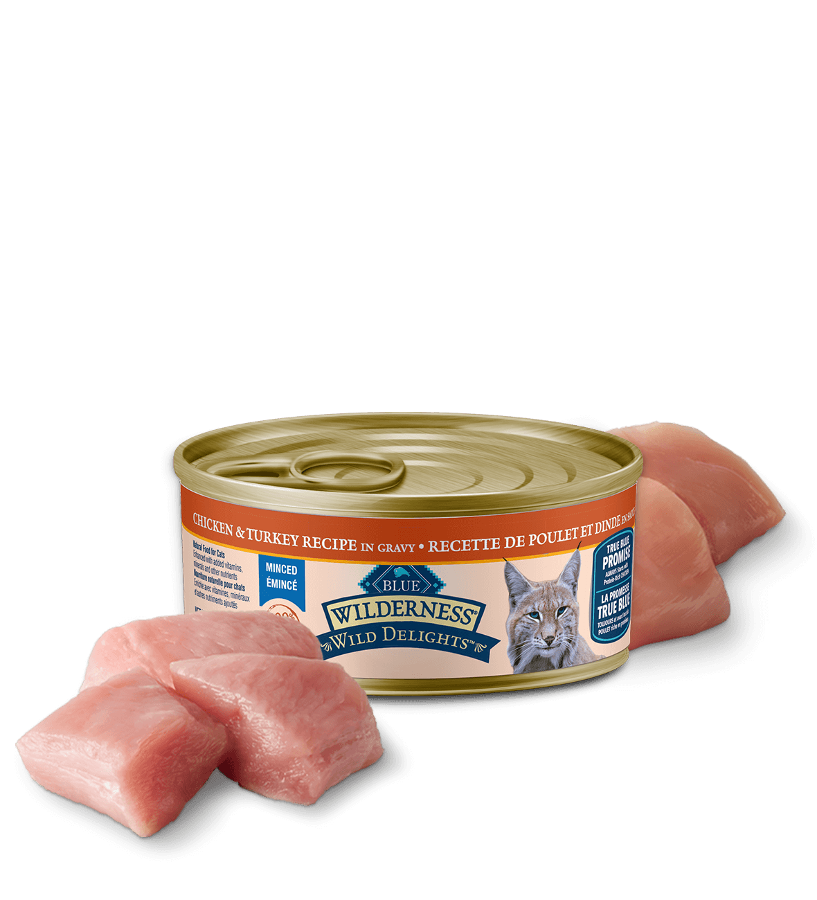 Canada WildDelights chicken and turkey minced adult wet cat food
