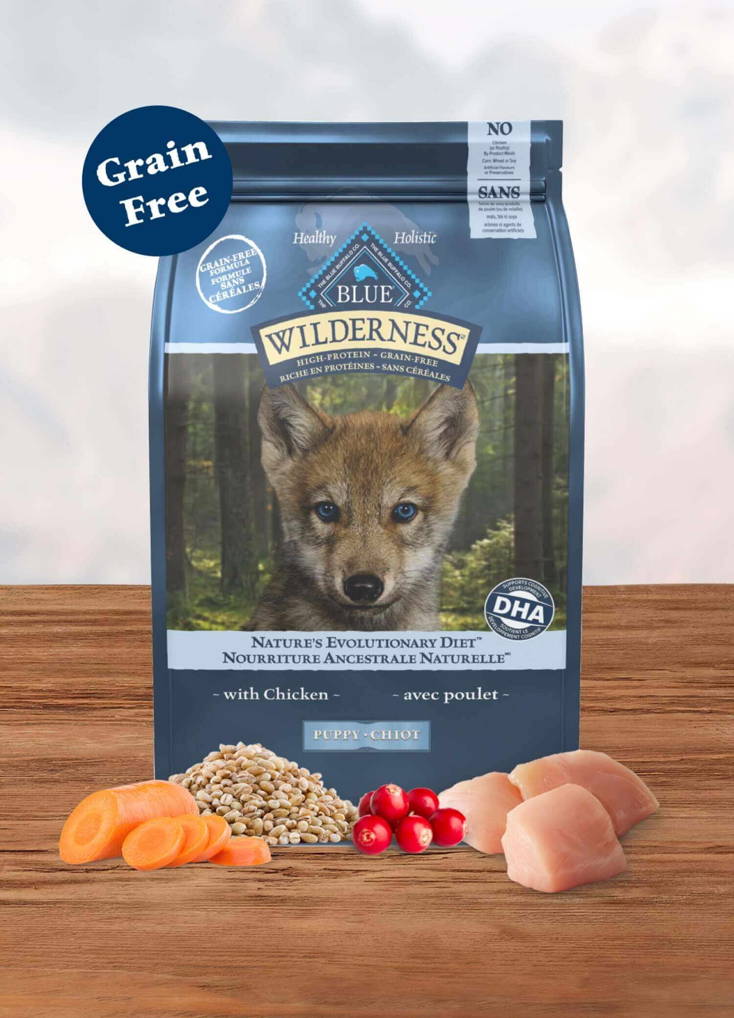 blue wilderness grain-free puppy chicken dog dry food