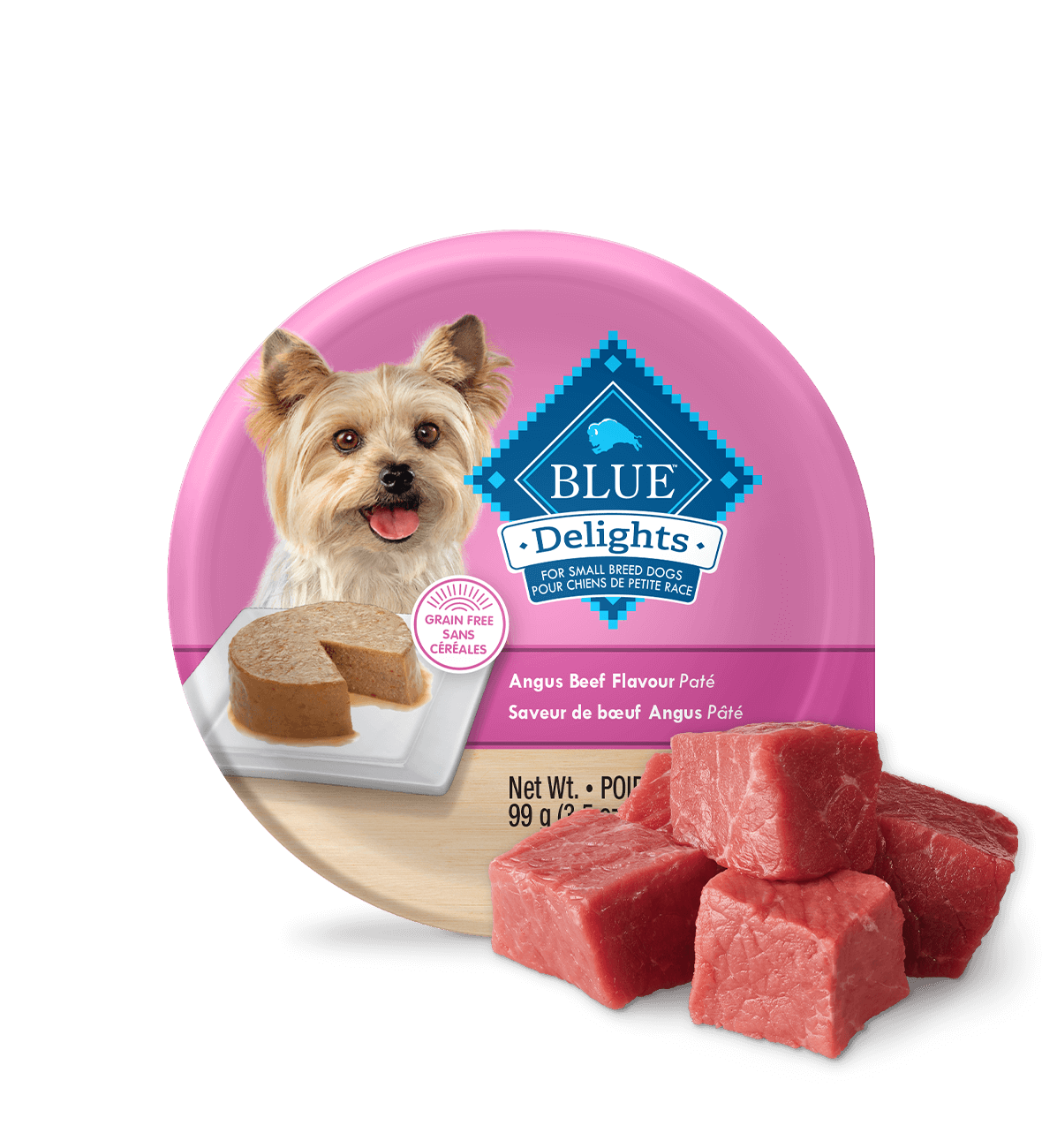 Canada BlueDelights angus beef pate wet dog food