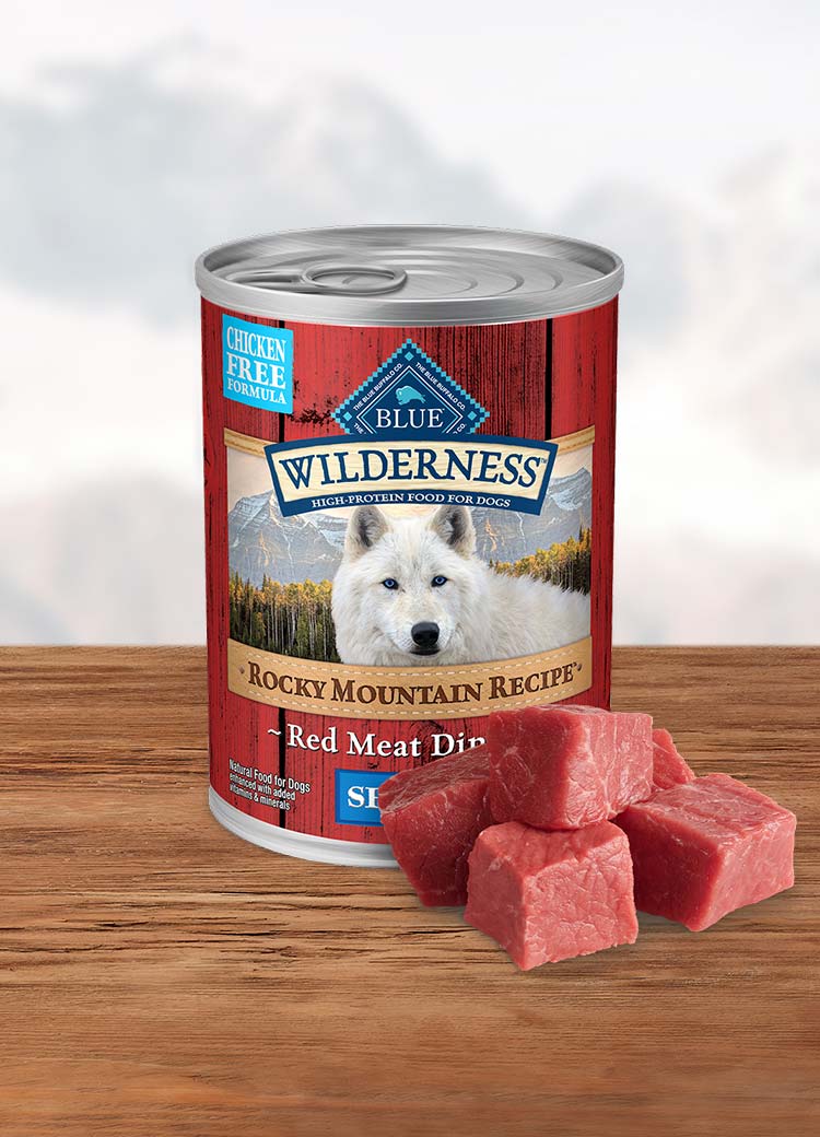 Can of wet dog food