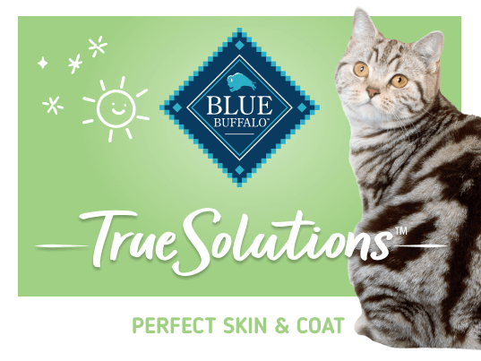 blue true solutions perfect skin & coat care cat wet food