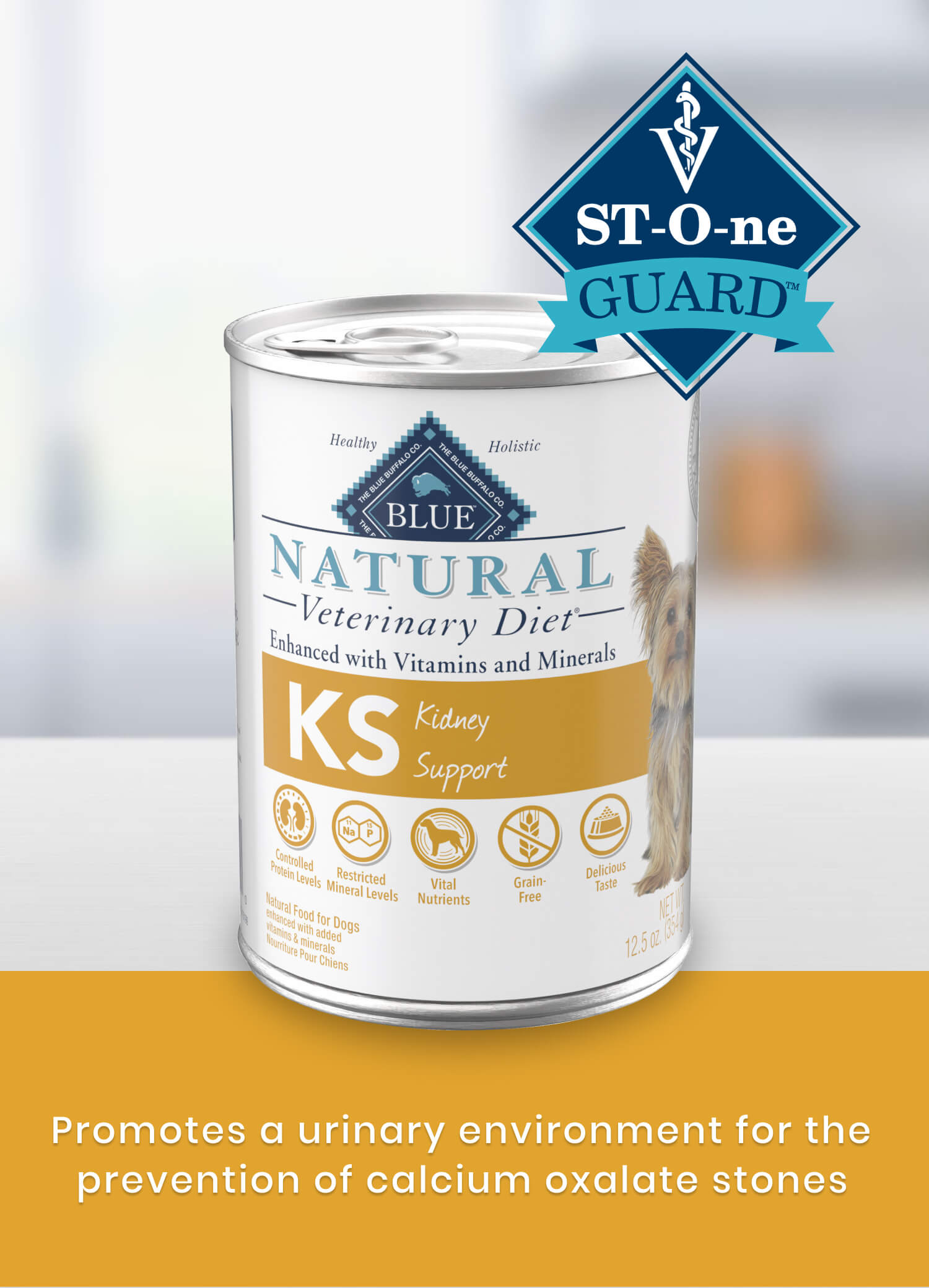 KS Kidney Support St-O-ne Guard Promotes a urinary environment for the prevention of calcium oxalate stones