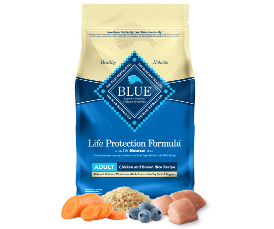 Blue buffalo dog food bag outlet sizes