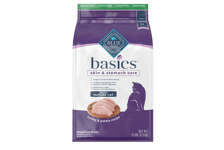 Blue Buffalo Basics mature cat food