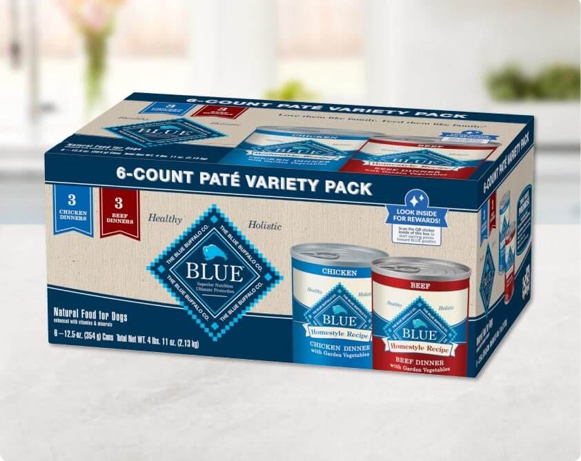 Blue buffalo canned cheap dog food variety pack