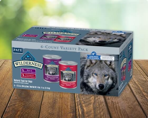 BLUE Wilderness Wet Dog Food Chicken Salmon Grill Blue Buffalo