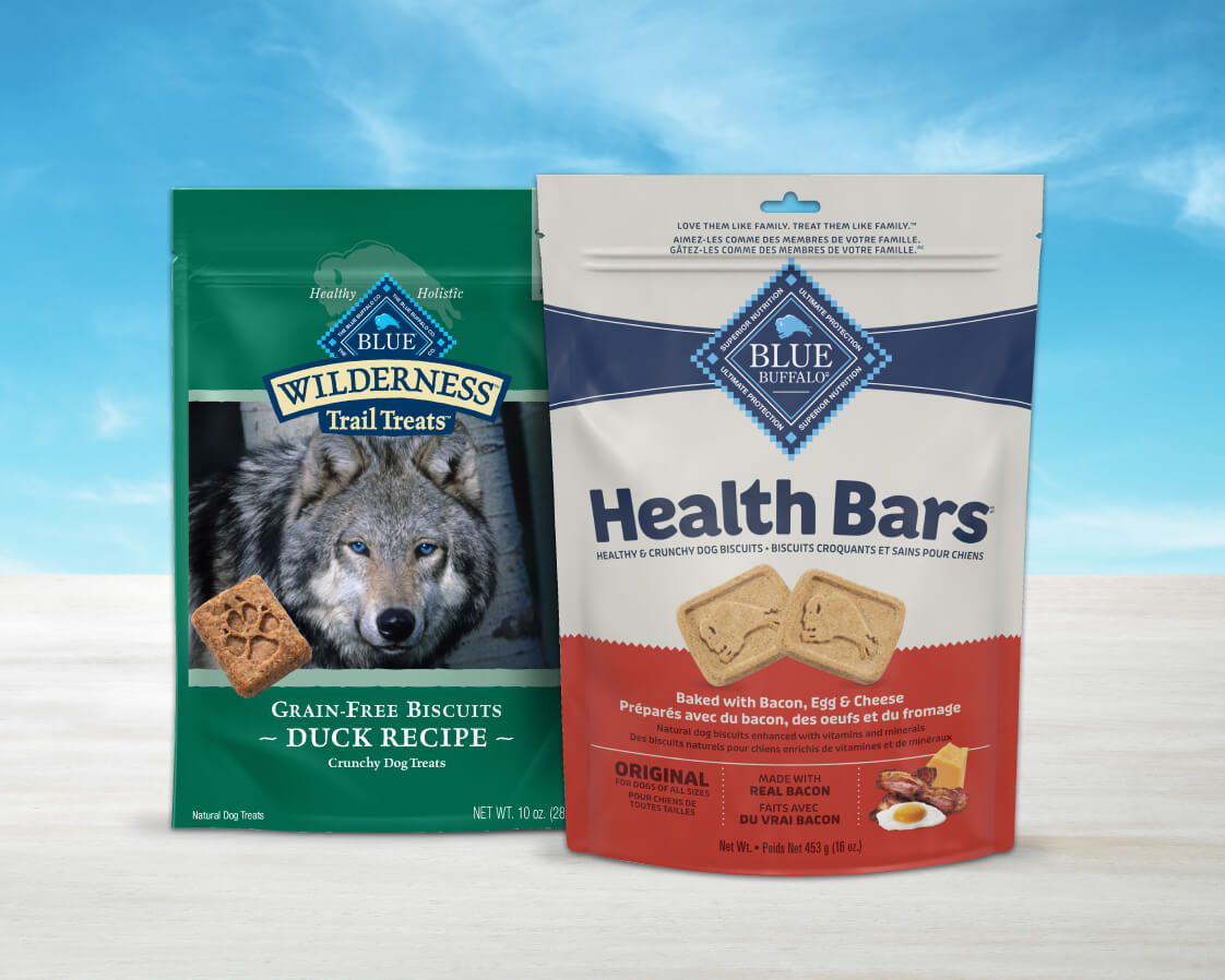 Blue mini bars dog hot sale treats