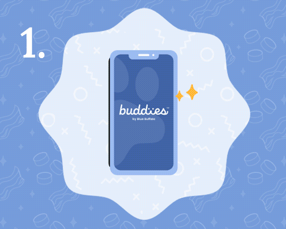 animated gif of buddies app