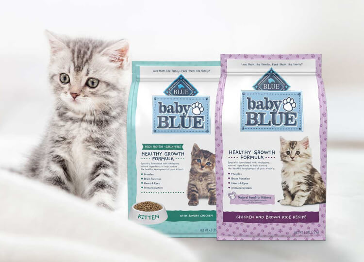 Blue healthy outlet growth kitten food