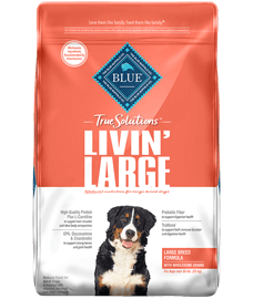 bag of True Blue Solutions Livin Large dog food