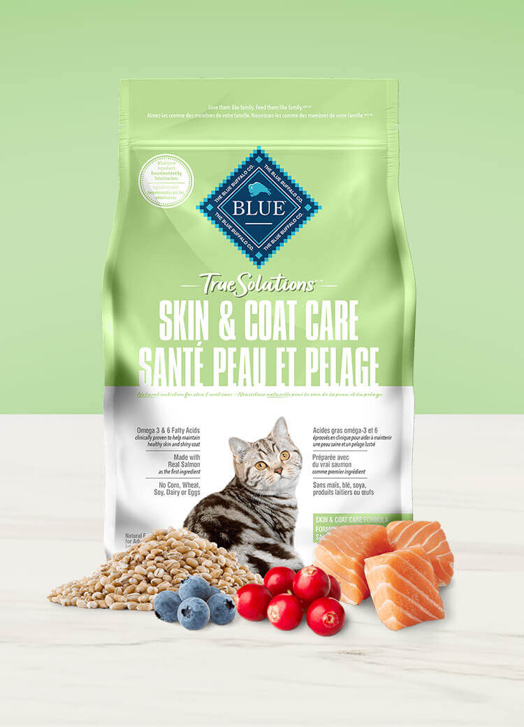 true solutions dry cat skin and coat care canned food
