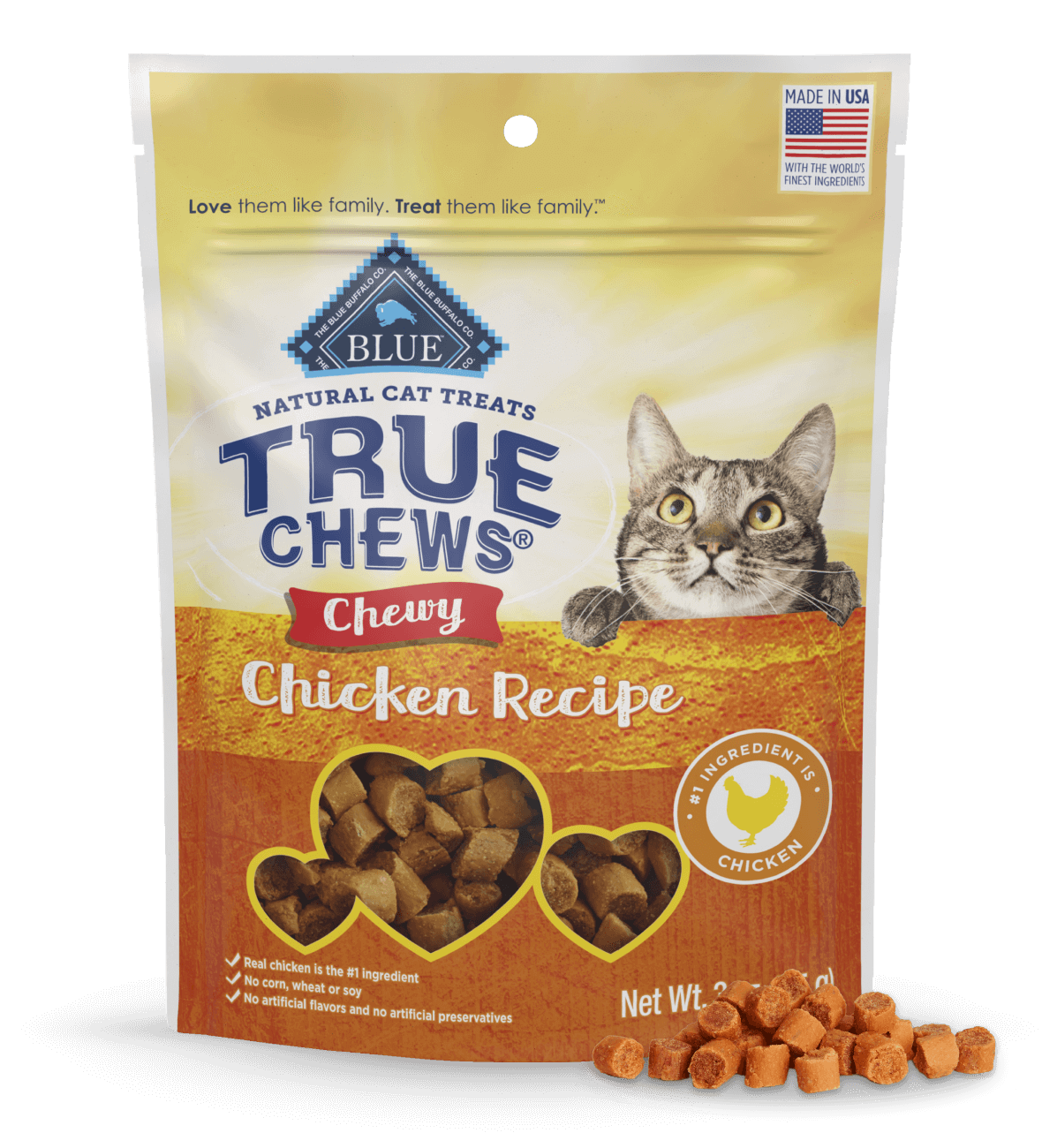 blue true chews ® delicious chicken recipe chewy cat treats cat treats