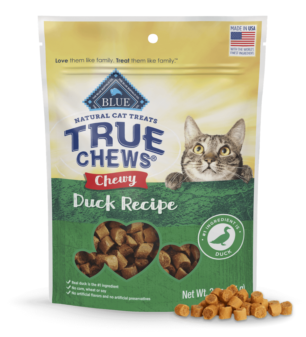 blue true chews ® delicious duck recipe chewy cat treats cat treats