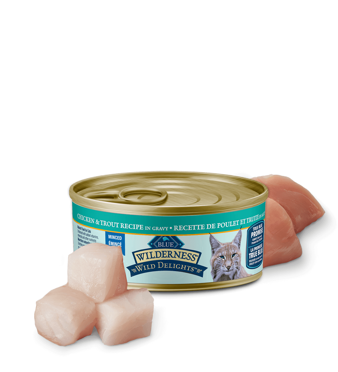 Canada WildDelights chicken and trout minced adult wet cat food