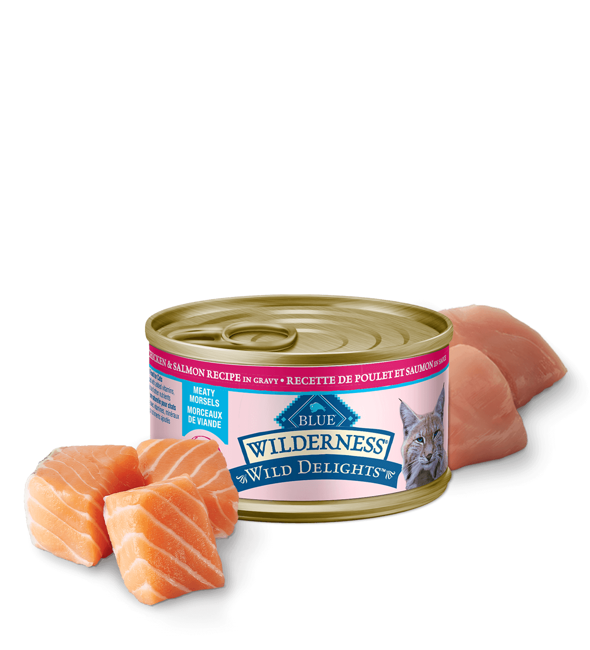 Canada WildDelights chicken and salmon morsels adult wet cat food