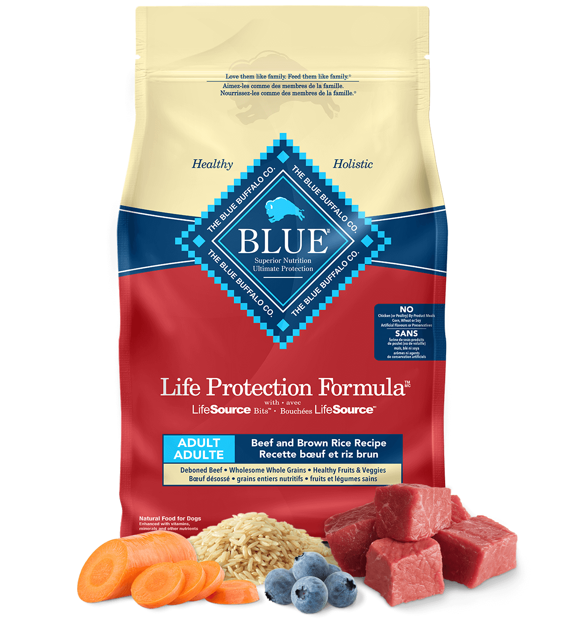 life protection formula adult beef & brown rice recipe dog dry food