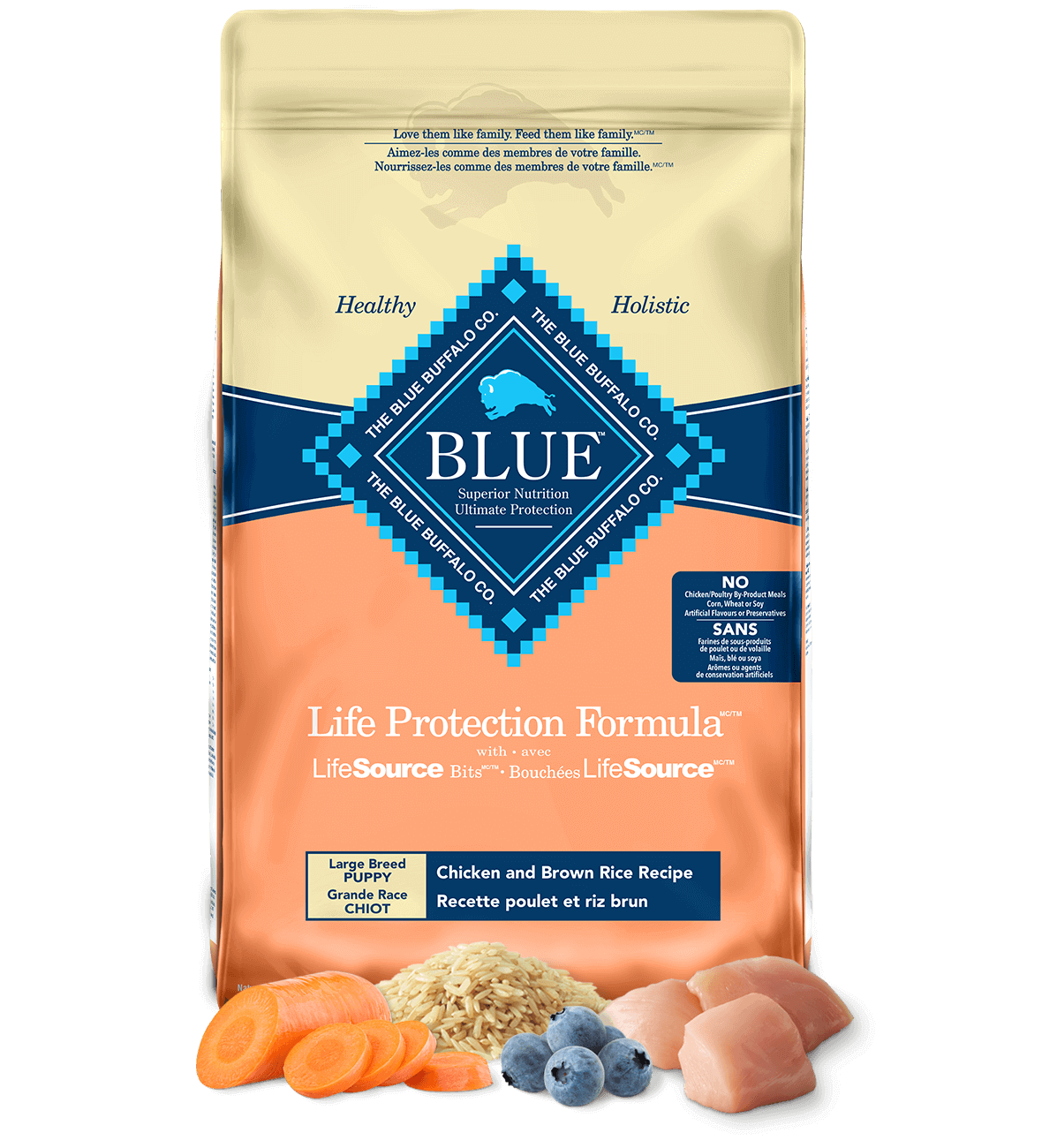 life protection formula puppy large breed chicken & brown rice recipe dog dry food