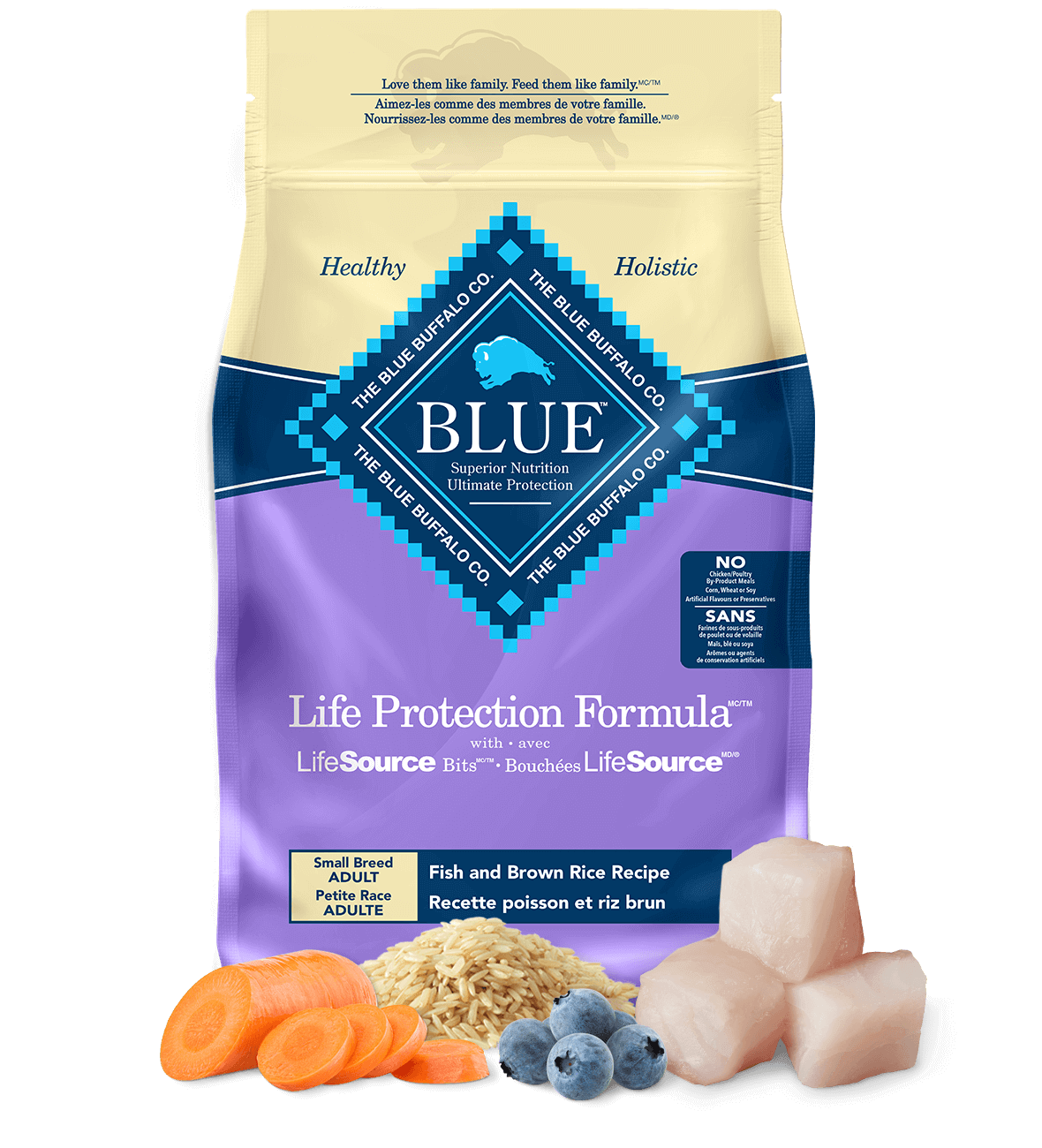 life protection formula small breed adult fish & brown rice recipe dog dry food