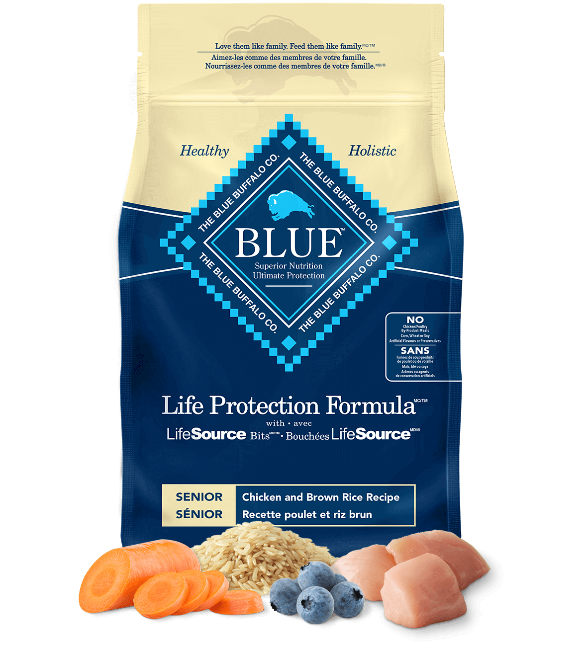 life protection formula senior dry dog food chicken and brown rice