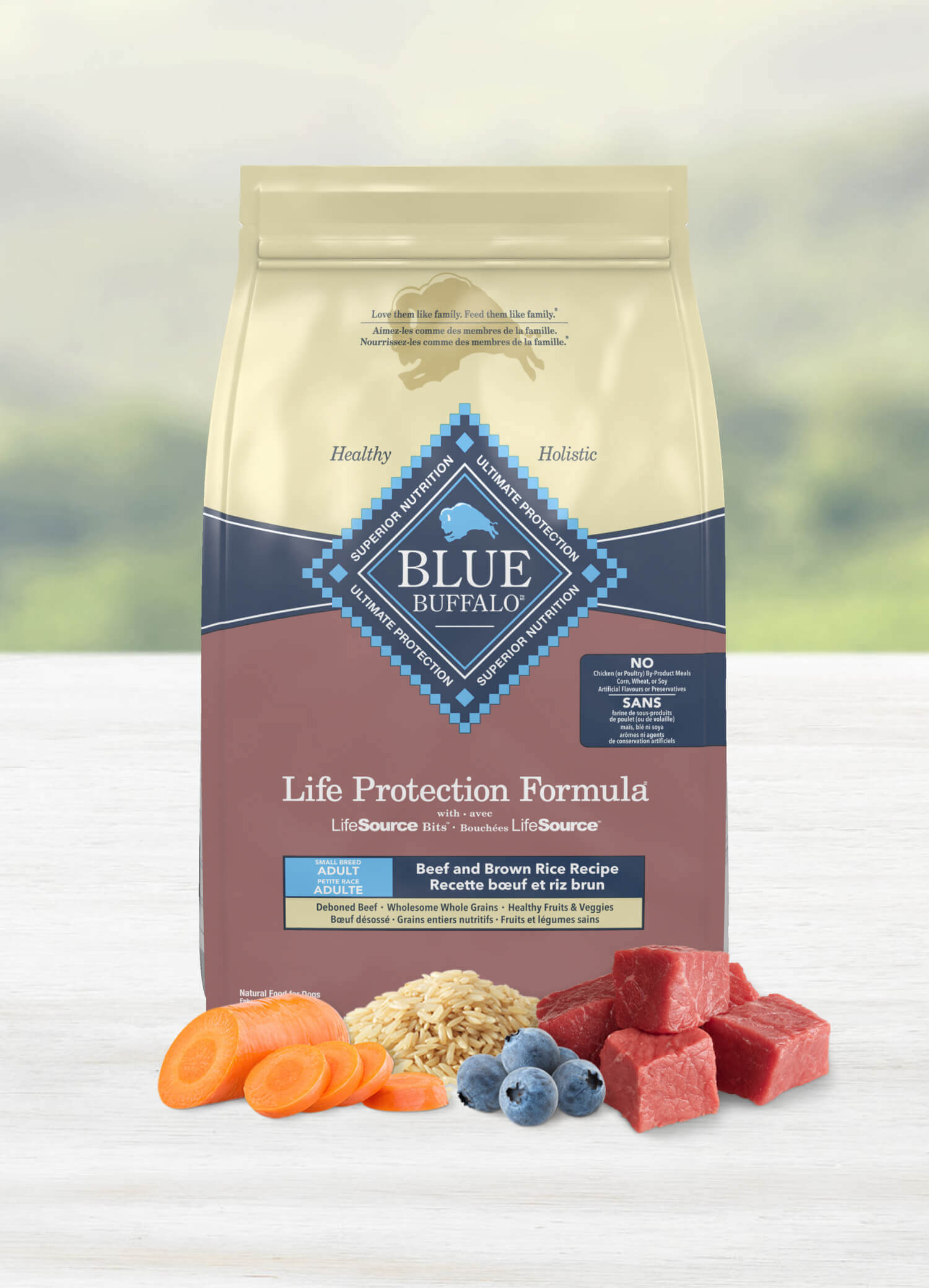 Life protection formula adult small breed beef & brown rice recipe dog dry food