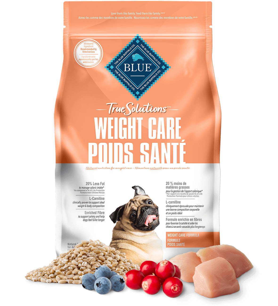blue true solutions weight care formula dog dry food