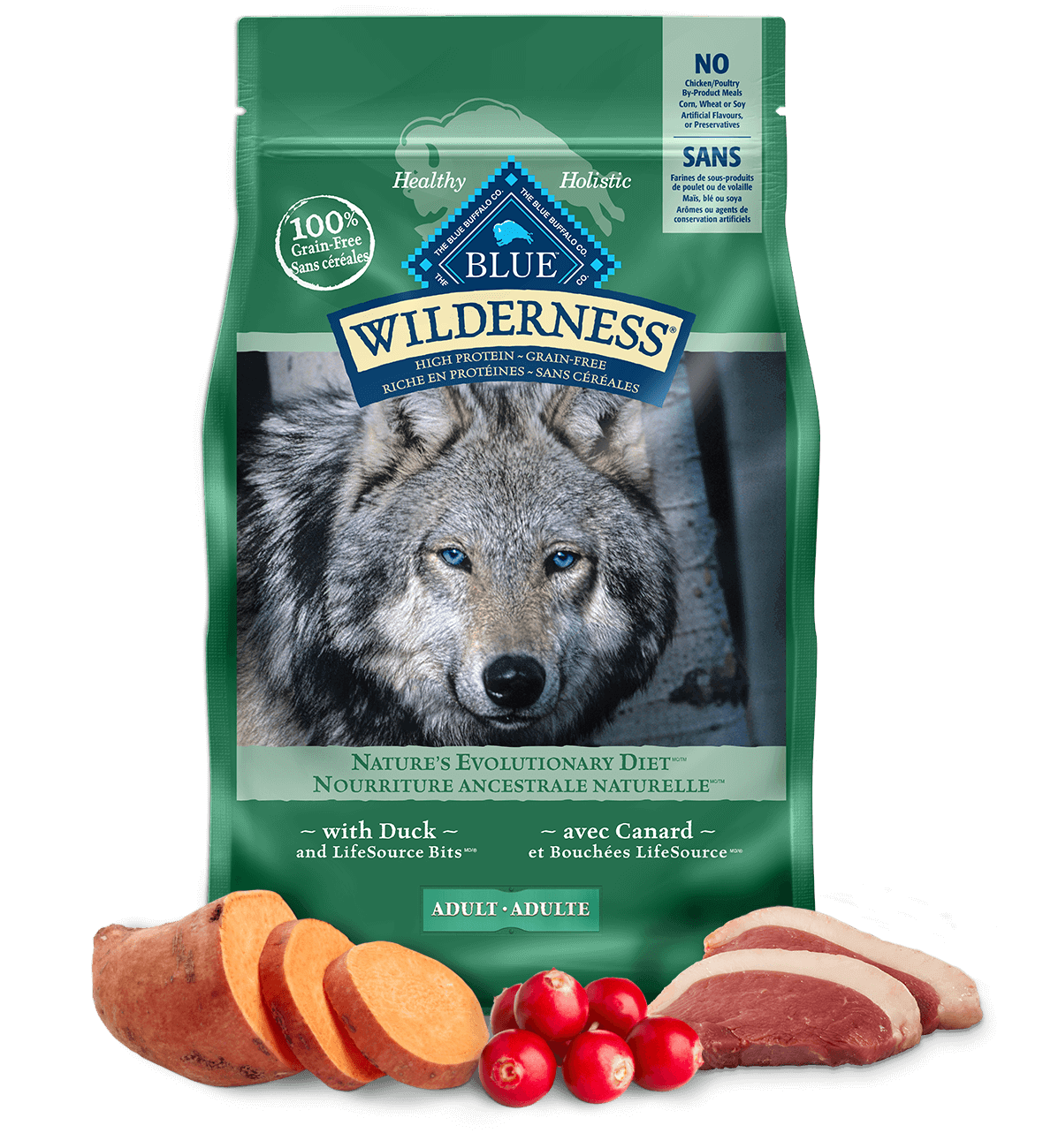 blue wilderness canard pour chiens adultes chien nourriture sèche
