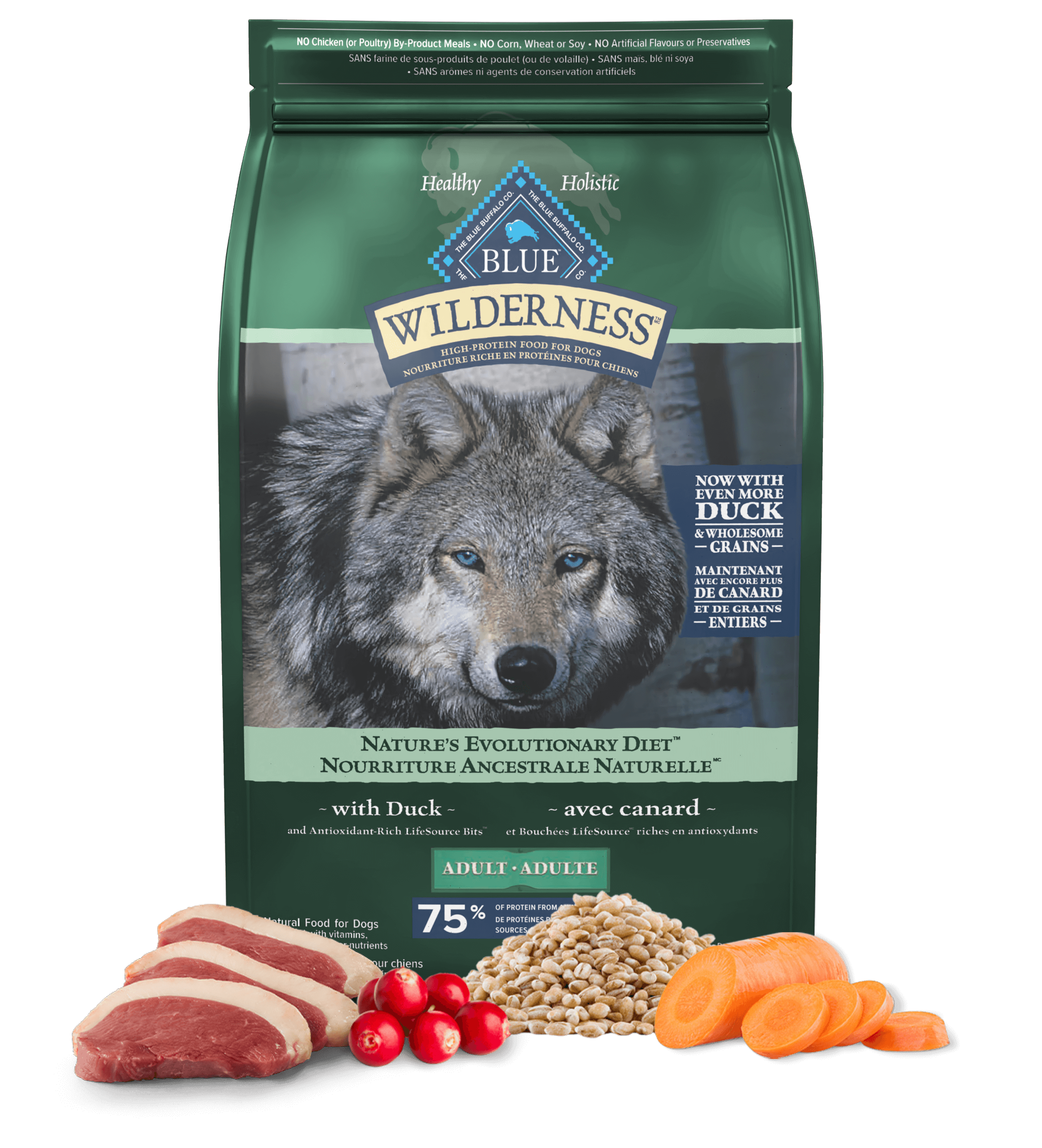 blue wilderness adult duck dog dry food