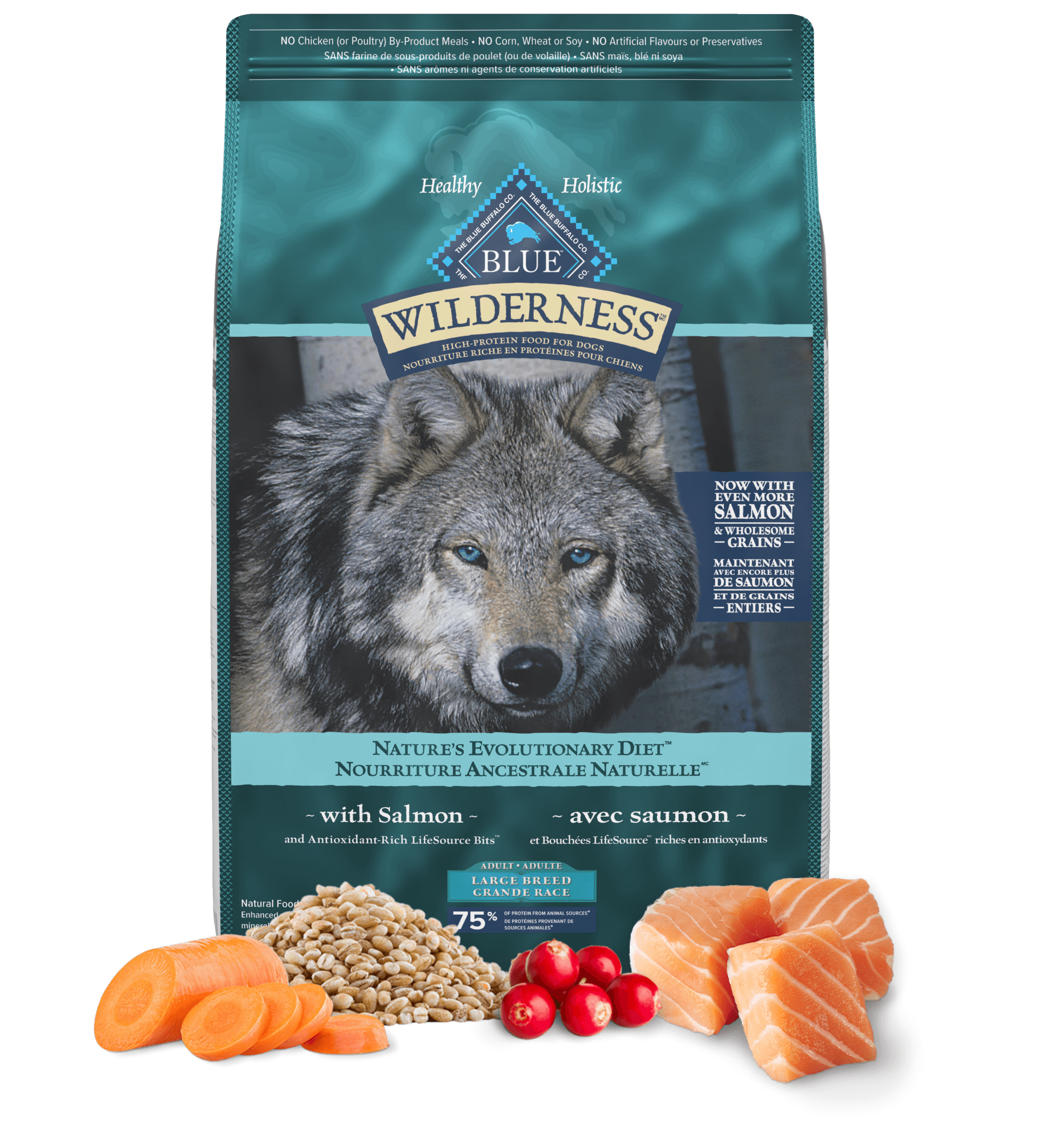 Wilderness Large Breed Salmon Adult Dog Food Bag