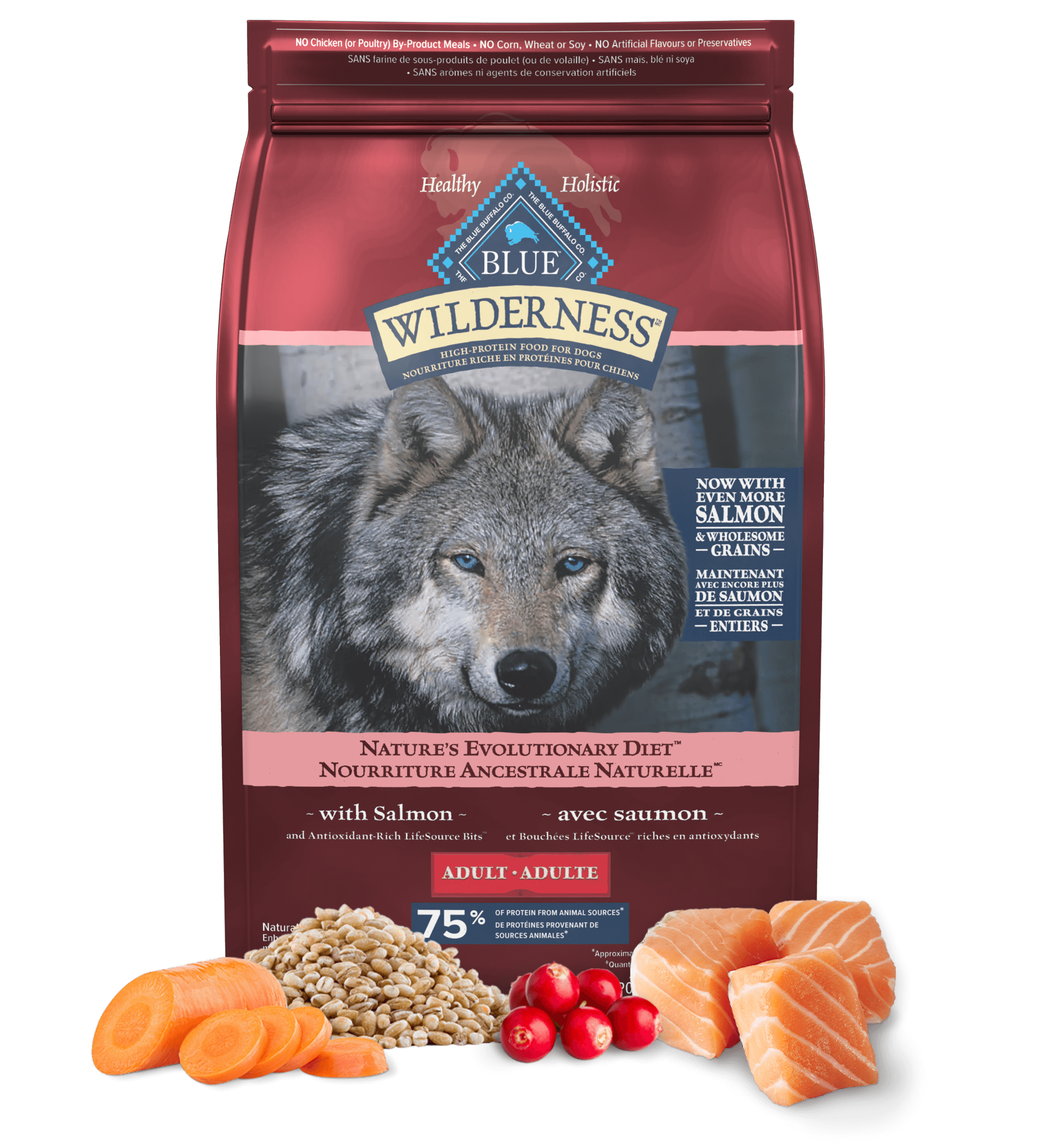 blue wilderness saumon pour chiens adultes chien nourriture sèche