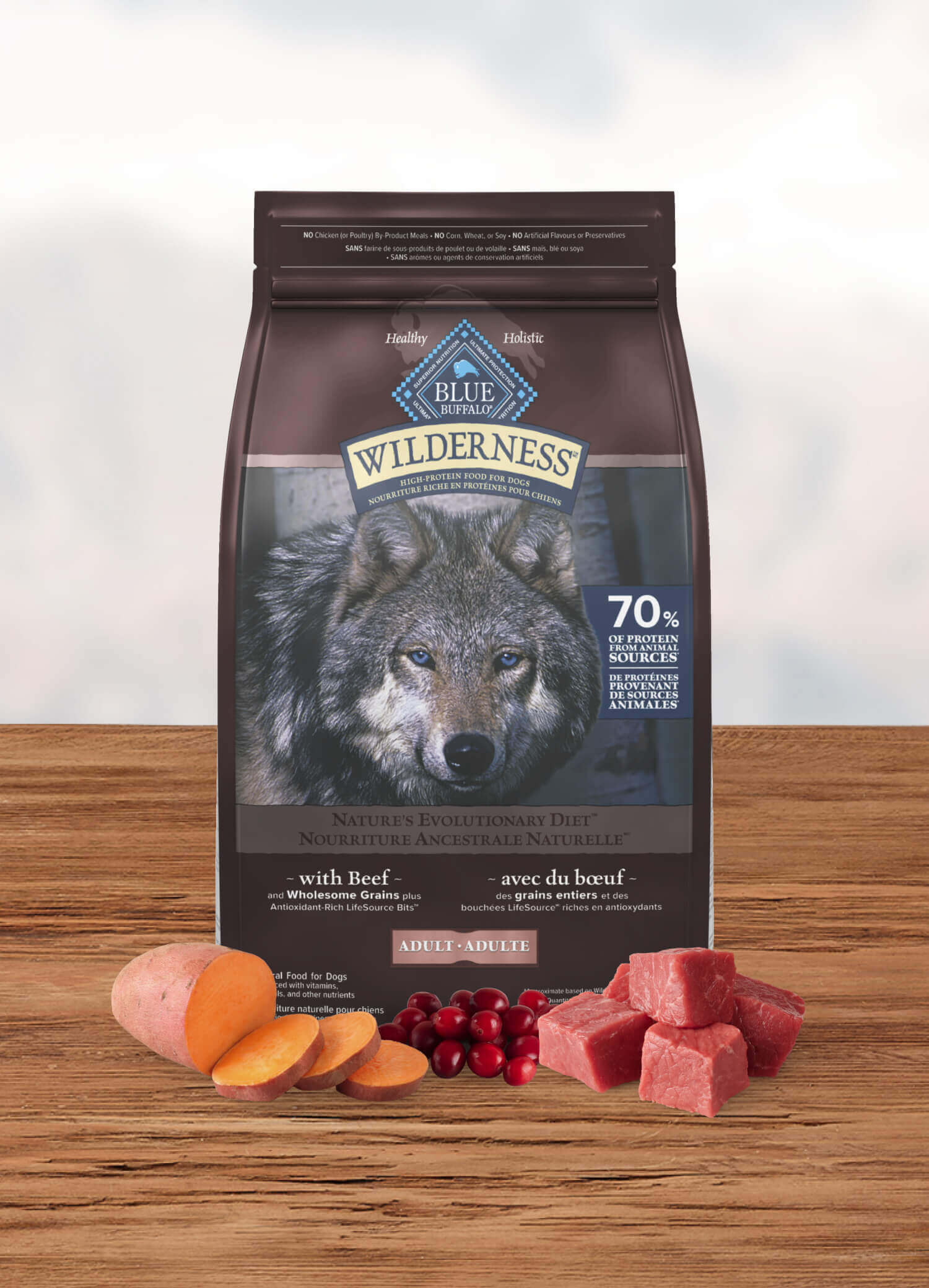 Wilderness Adult Beef with Wholesome Grains Recipe Bag of Dog Food