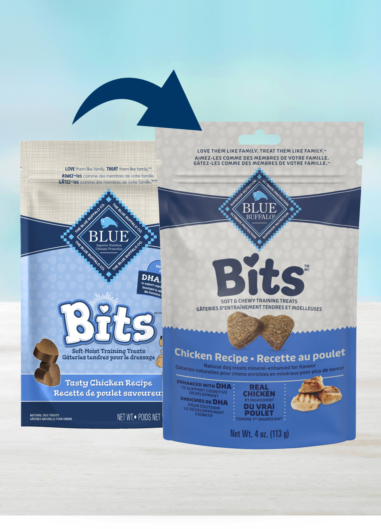 Blue Buffalo Bits Chicken Recipe Dog Treats, 4 oz bag