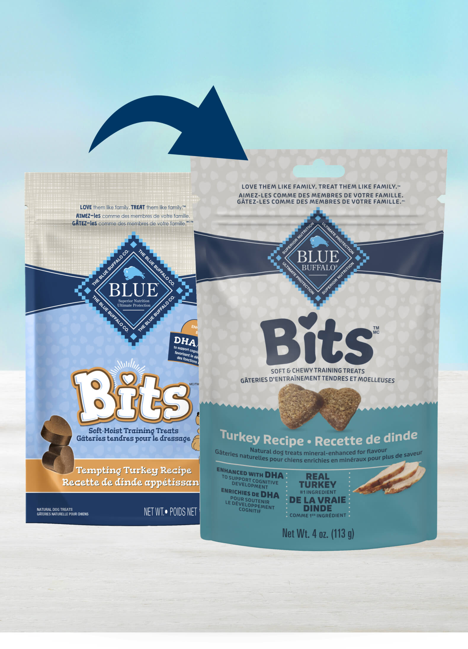 Blue Buffalo Bits Turkey Recipe Dog Treats, 4 oz bag