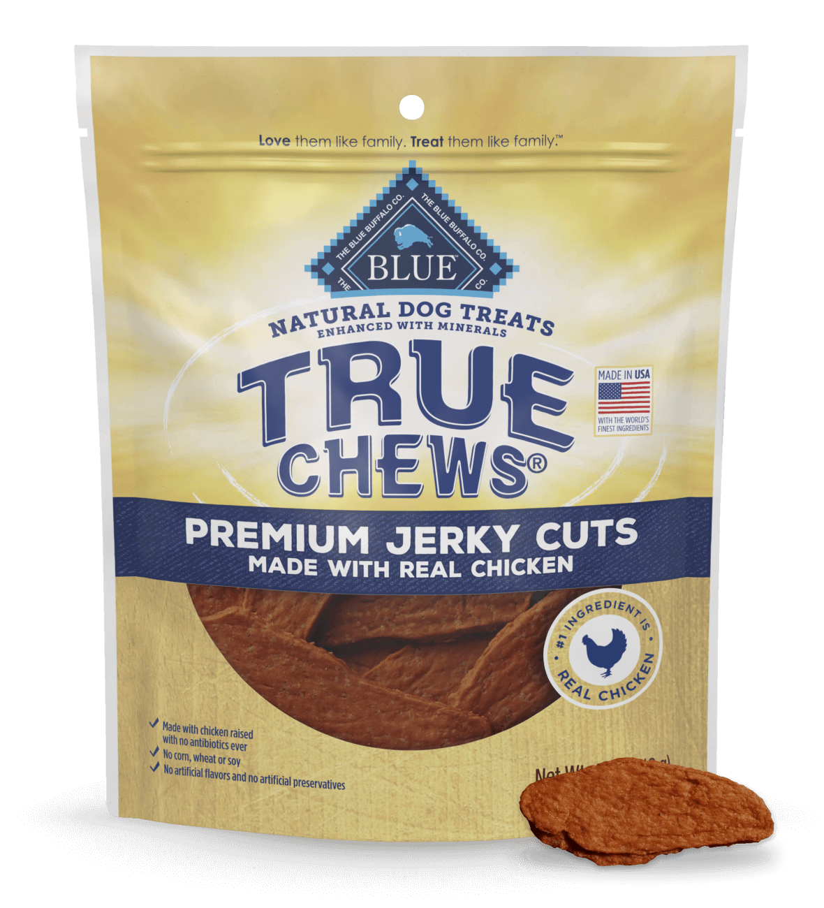 blue true chews ® meaty premium chicken jerky cuts dog treats