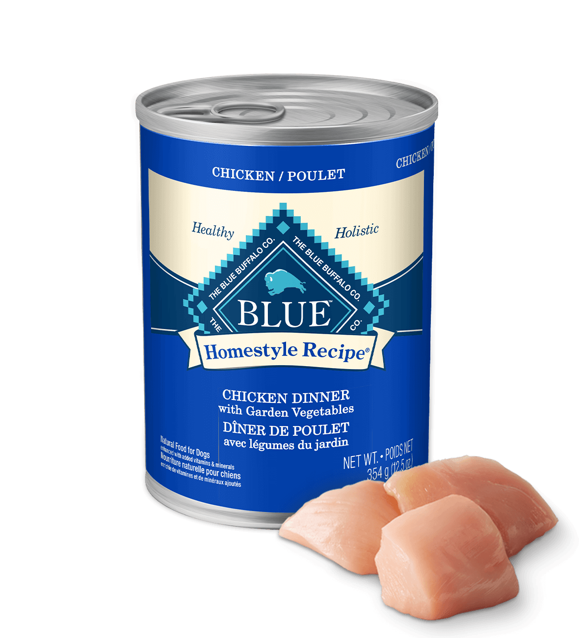 BLUE Homestyle Recipe Wet Dog Food Chicken Garden Vegetables Brown Rice Blue Buffalo