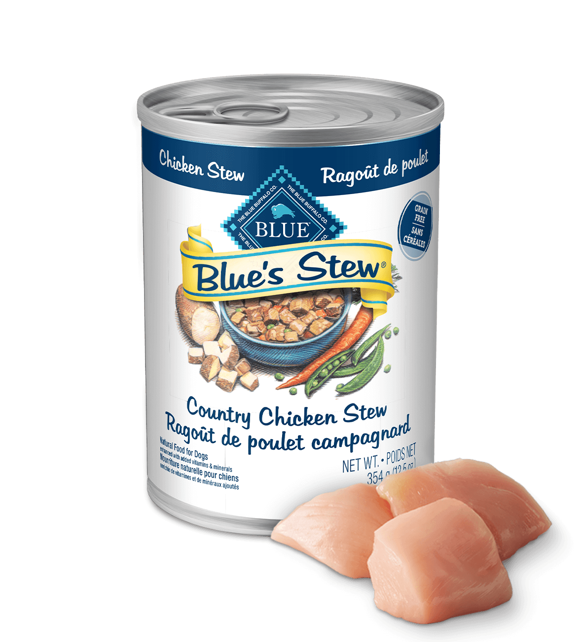 blue's stew ragoût de poulet campagnard chien nourriture humide