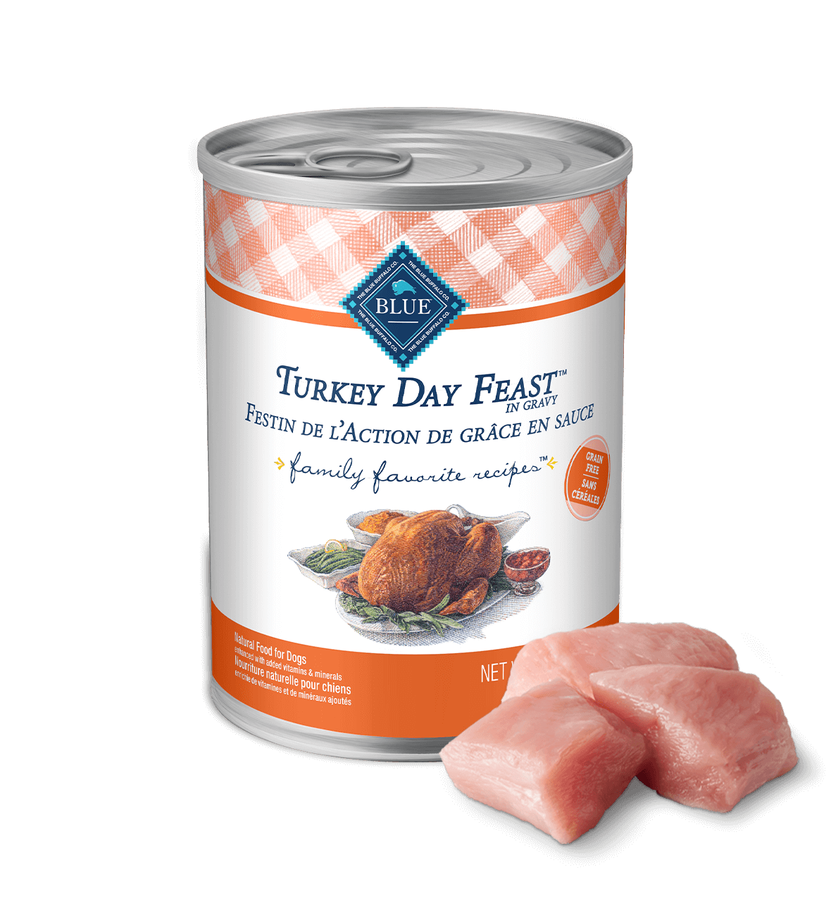 BLUE Family Favorite Recipes Wet Dog Food Turkey Day Feast Blue Buffalo