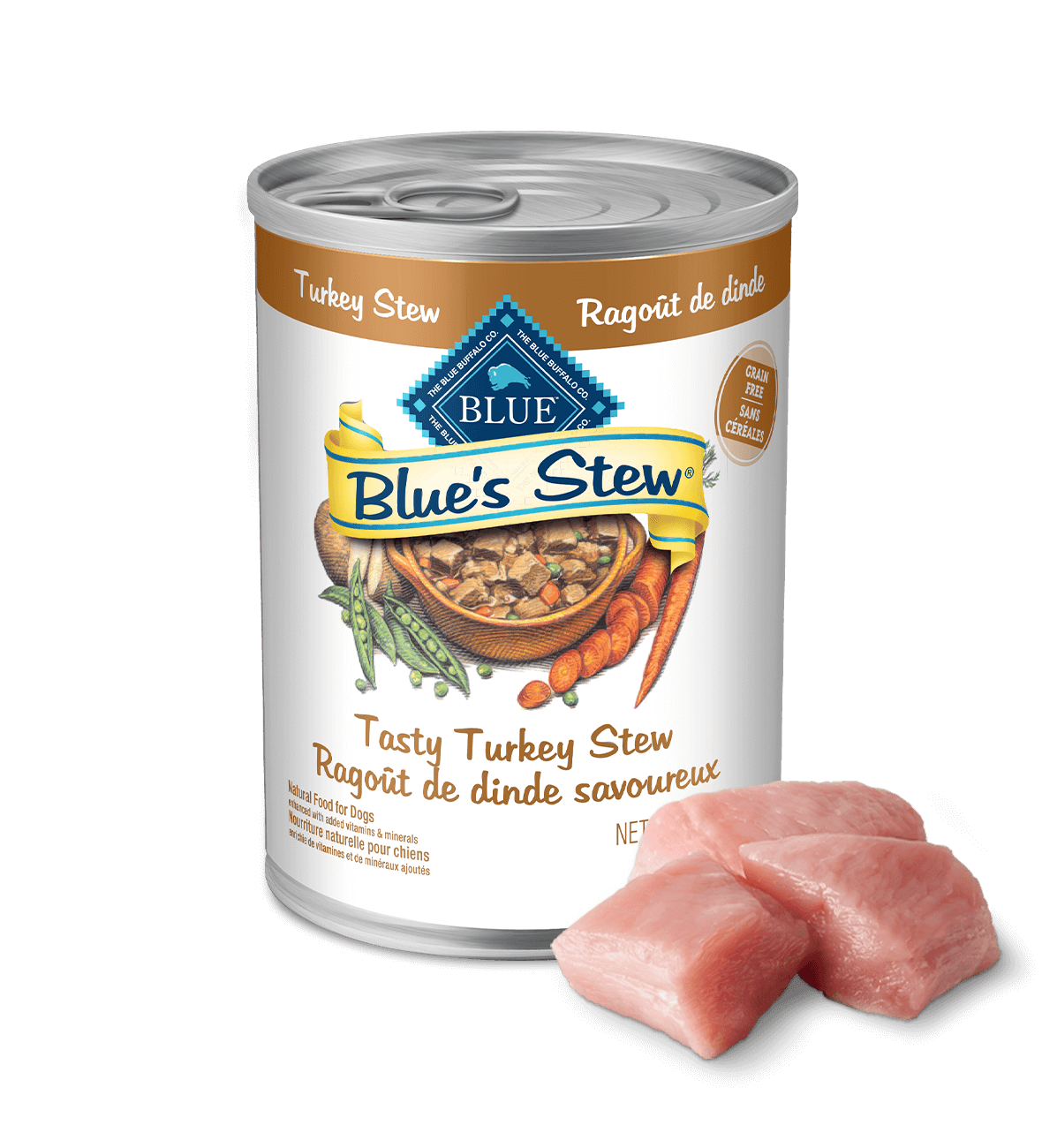 blue's stew ragoût de dinde savoureux chien nourriture humide