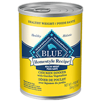 BLUE Homestyle Recipe Wet Dog Food Healthy Weight Chicken Garden Vegetables Blue Buffalo