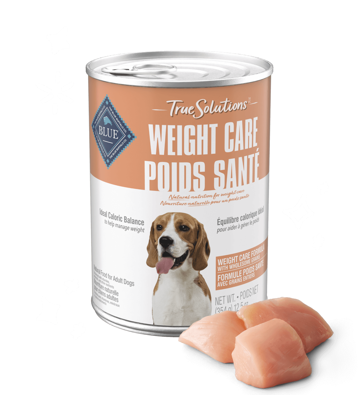 blue true solutions weight care formula dog wet food