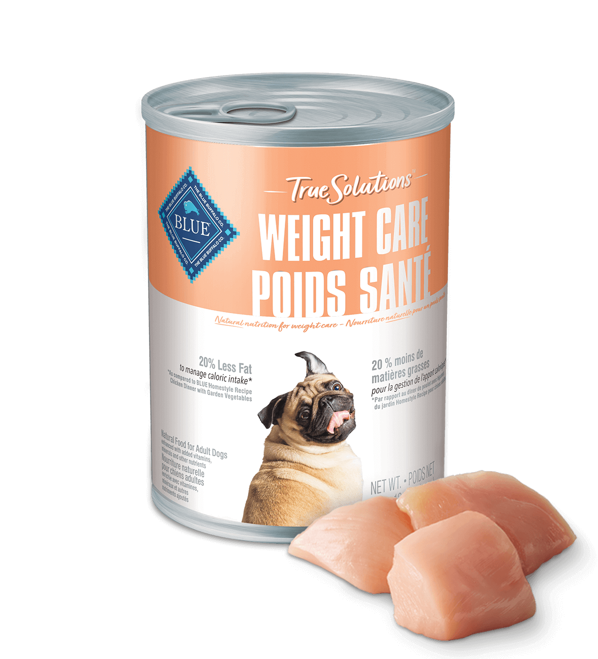 blue true solutions weight care formula dog wet food