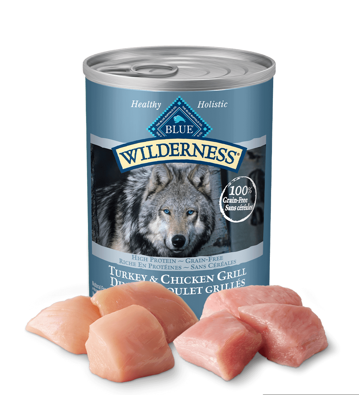 blue wilderness dinde et poulet grillés chien nourriture humide