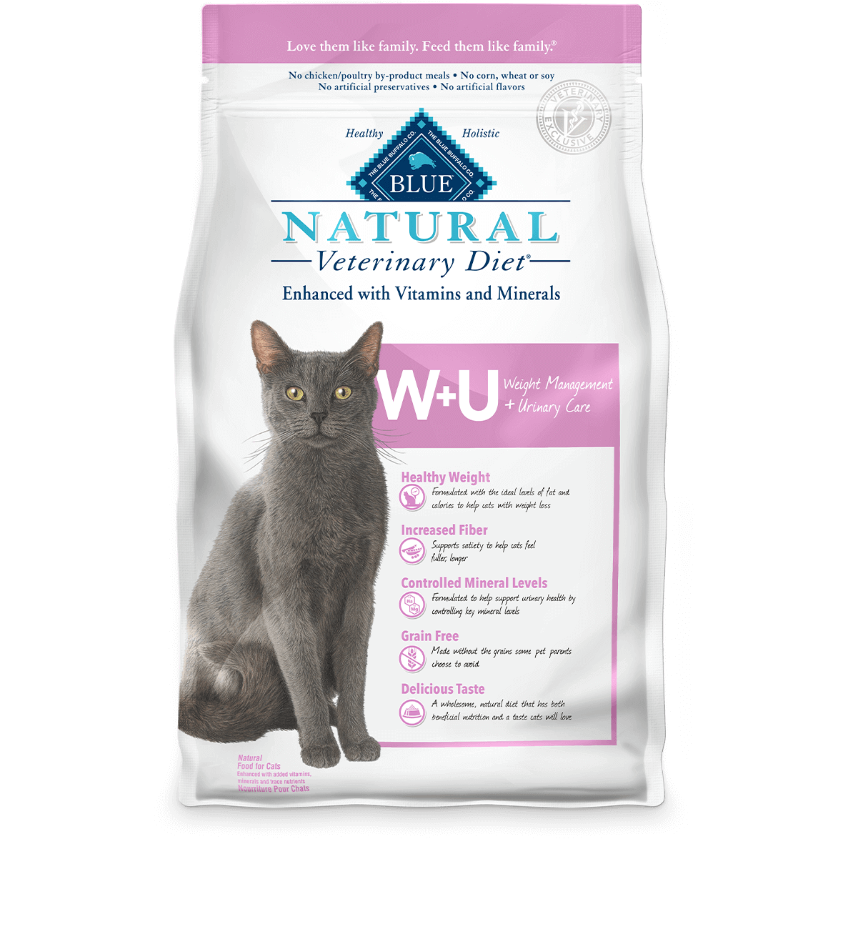 BLUE Natural Veterinary Diet All Natural Cat Food Blue Buffalo