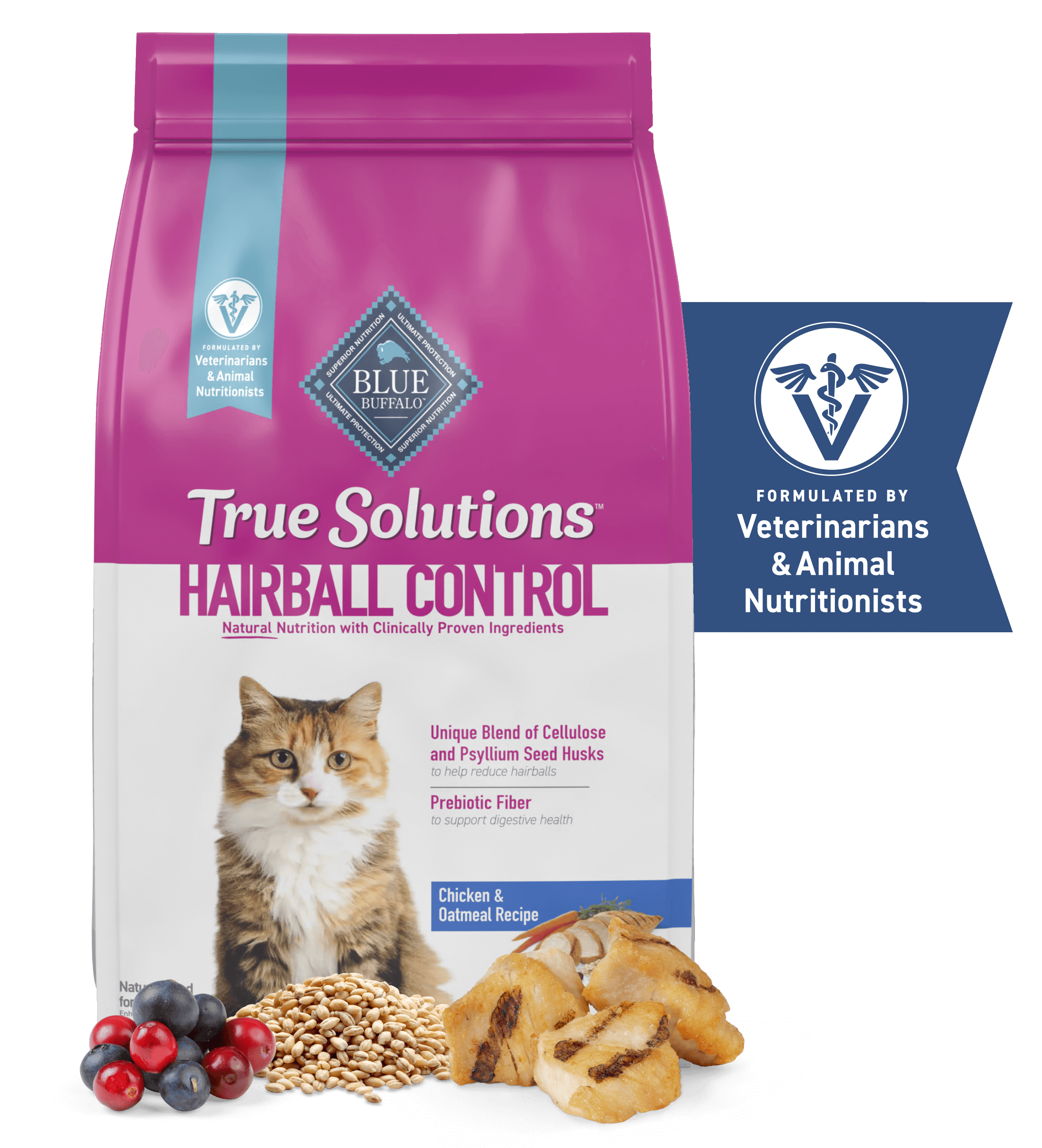 Bag of BLUE True Solutions™ Hairball Control cat food