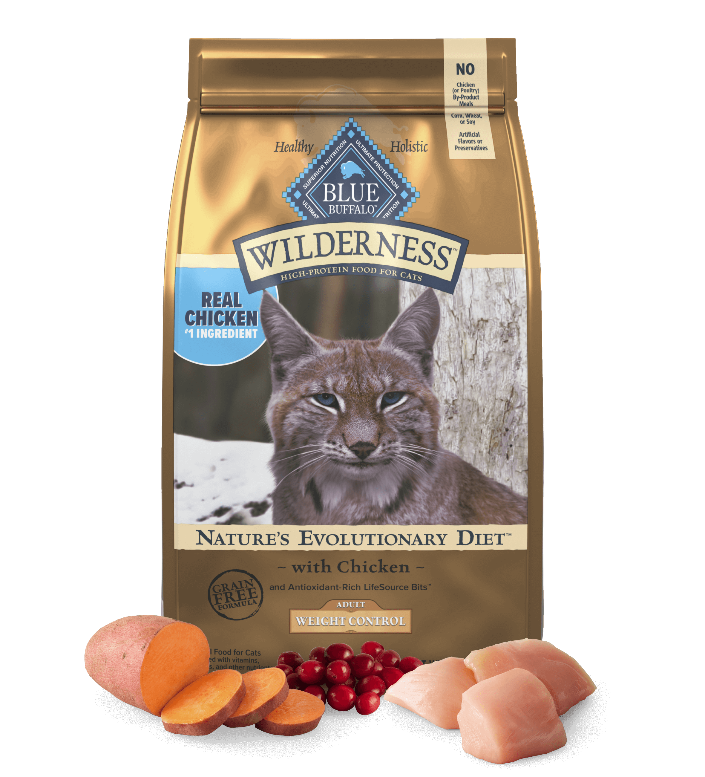 Blue Wilderness Weight Control Adult Cat Chicken Dry Cat Food
