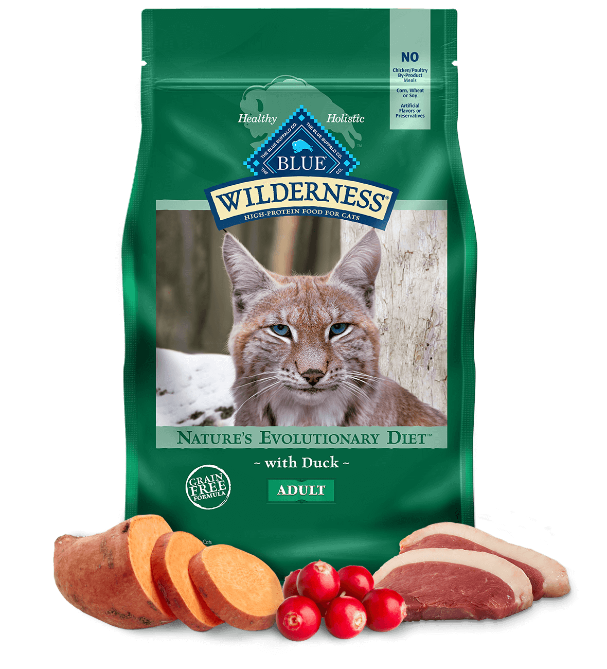 blue wilderness adult duck cat dry food