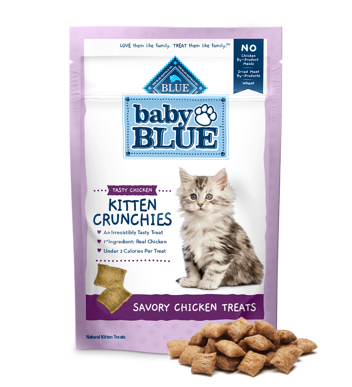 baby blue kitten crunchies chicken treats cat treats