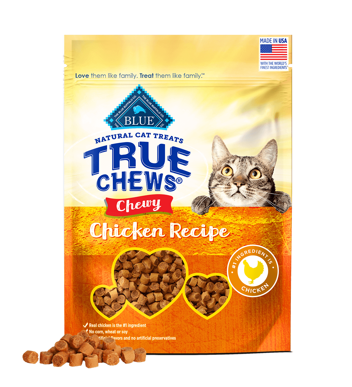 blue true chews ® delicious chicken recipe chewy cat treats cat treats
