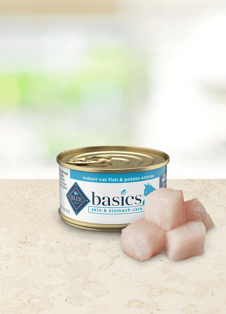 BLUE Basics Wet Cat Food Grain Free Indoor Fish Potato