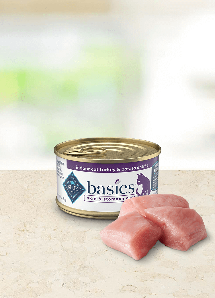 Blue buffalo basics turkey sales and potato cat food